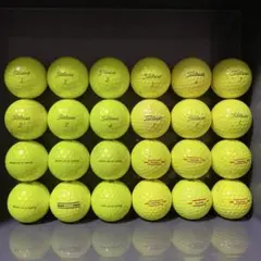 Titleist AVX,TRUFEEL イエロー ロストボール 24個