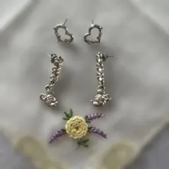 ディズニー　ミニーマウス　ハート　ピアス