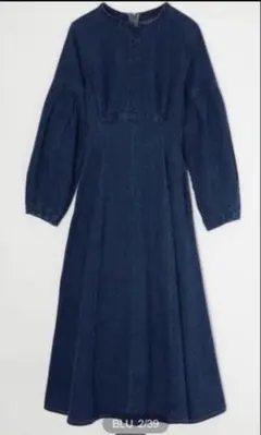 [未使用]MOUSSY デニムロングスリーブワンピース