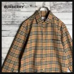 【超人気デザイン】バーバリー☆ ノバチェック コットン 長袖 シャツ　現行タグ