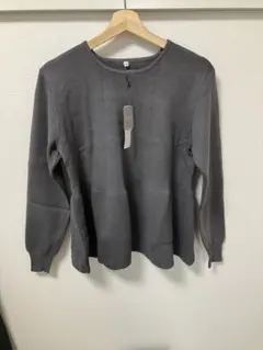 coca ぺプラムニット　ダークグレー