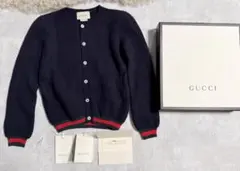GUCCI　グッチ ベビーカーディガン 24M 90 シェリーライン 箱付き