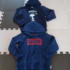 男の子まとめ売り　スヌーピー EDWIN フード付きトレーナー 110cmのサムネイル