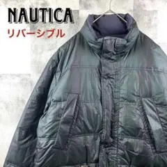 美品 90s NAUTICA ノーティカ リバーシブルダウンジャケット