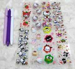 【サンリオ】ペンラップシール 8枚＆ボールペンセット