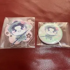 忍たま乱太郎 潮江文次郎 アクスタ 缶バッジ