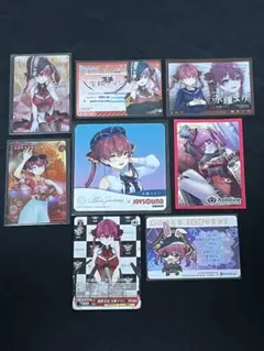 宝鐘マリン　コースター　ウエハースカード他　まとめ売り　ホロライブ