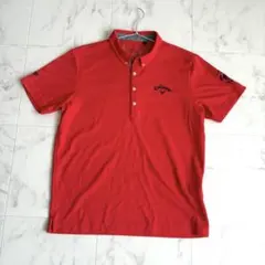 美品‼️Callaway キャロウェイ 赤 ポロシャツ L