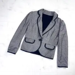 アプワイザーリッシェ リバーシブルジャケット 黒 茶 サイズ2*MD706