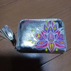 値下げ　チャイハネ　刺繍入り　ミニ財布　ミニウォレットのサムネイル