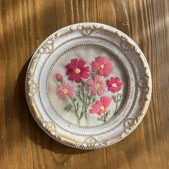 刺繍フレーム☆*:.。 フラワー　ハンドメイド　インテリア