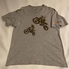 STUSSY モトクロスプリント Tシャツ グレー L ビンテージ