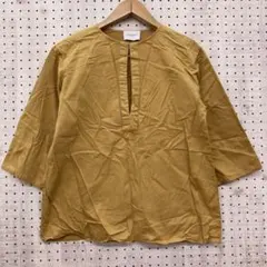 UNITED ARROWS 国産古着 スキッパーカラー 七分袖カットソーのサムネイル