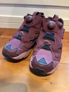 お値下げ中！Reebok ポンプフューリー　えんじ色