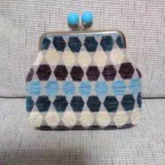 ハンドメイドがま口ポーチ