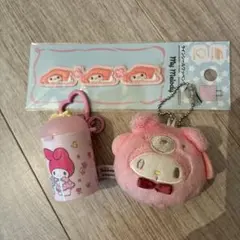 マイメロ　コインケースキーホルダー　ガチャガチャキーホルダー　ワッペン