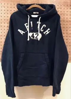 Abercrombie & Fitch プルオーバーパーカー ネイビー