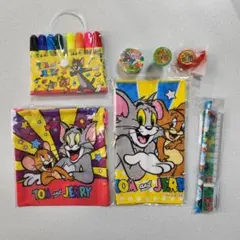 トムとジェリー 文具セット 巾着 タオル マーカー 鉛筆 消しゴム まとめ売り