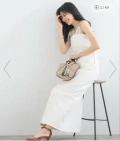 『別注』Lee*ROSSO BELTED CAMISOLE DRESS