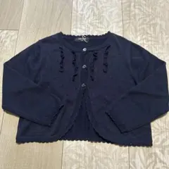 新品☆コムサイズム　紺色　ニットボレロ110㎝