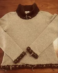 poush タートルセーター カシミヤ100% ワールド ユキトリイ　ランバン