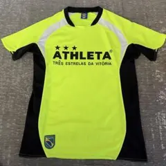 ATHLETA サッカーウェア プラクティスシャツ ネオンイエロー　Mサイズのサムネイル