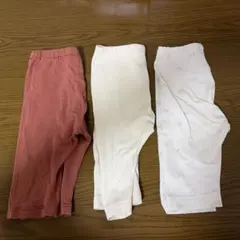 ユニクロ&西松屋　ベビー スパッツ レギンス 3点セット80のサムネイル