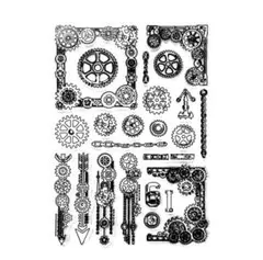 クリアスタンプ2200：gear3《おまとめご購入で20%OFF！》
