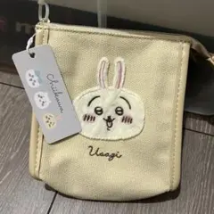 うさぎ　ふわふわワッペンポーチ