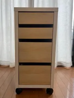 IKEA デスクワゴン／4段チェスト（旧モデル・キャスター付き）