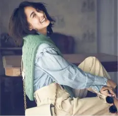 POLO RALPH LAUREN デニムフリルシャツ