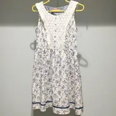 F i.n.t ワンピース 小花柄 ブルー