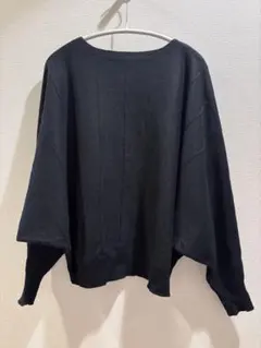 silent worthサイレントワース　長袖ニット　ブラック