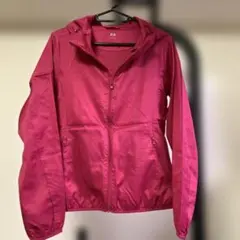 ピンク フード付きジャケット