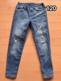 ユニクロ ストレッチデニム ダメージ 120