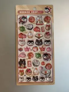 【正規品】　ボンボンドロップシール　和柄　まねきねこ