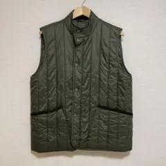 Barbour オリーブグリーン キルティングベスト - メルカリ