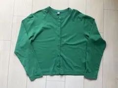 ユニクロ　ショートカットソー　グリーン