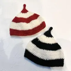 ニット帽 どんぐり 帽子 キッズ 節分 豆まき 鬼 コスプレ 兄弟 姉妹