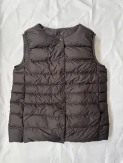 【送料無料】MUJI ダウンベスト Sサイズ ブラウン