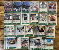ワンピース カード　緑　ドフラミンゴ　ドンキホーテ　パーツ　38枚