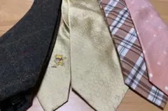 【4本セット】ネクタイ　ORIHICA くまのプーさん