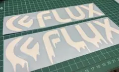 フラックス ステッカー 2枚セット 22cm