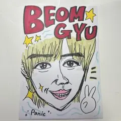 TXT ボムギュ 似顔絵 イラスト ファンサ ボード B4