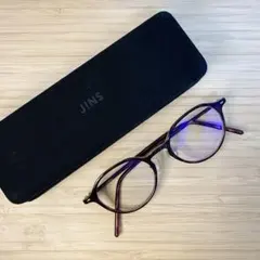 JINS メガネ　LRF-22A-056AA ブラウン　ケース付