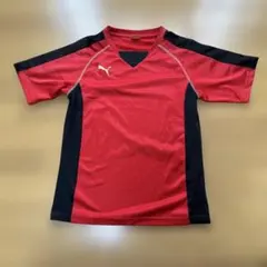 テ*コ様 PUMA サッカーシャツ レッド ブラック　150