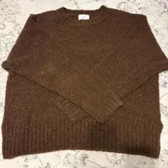 soerte ブラウン ニットセーター
