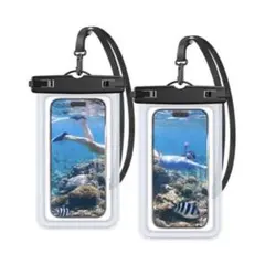 スマホ 防水ケース 海 2枚セット　スマホケース IPX8認定