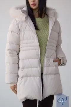 AZUL BY MOUSSY VENUS フードファーベルト付ミドルダウンコート