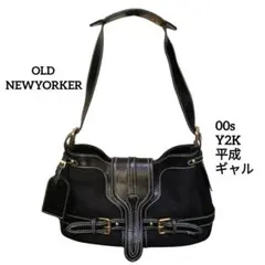NEWYORKER レザーバッグ 00s Y2K期 平成 自立式 レア OLDのサムネイル